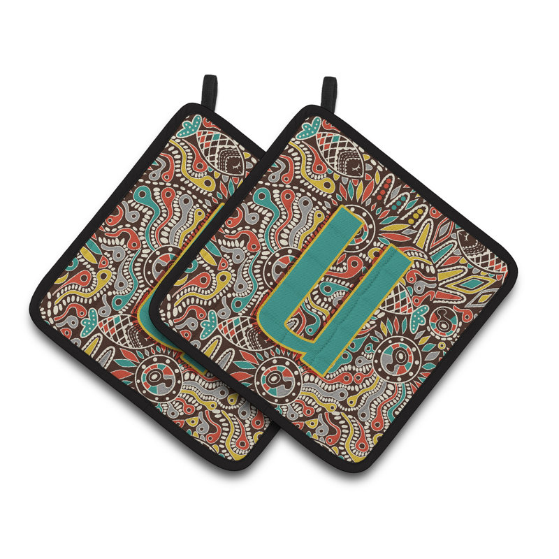 Cuisinier poignée tribal rétro, U