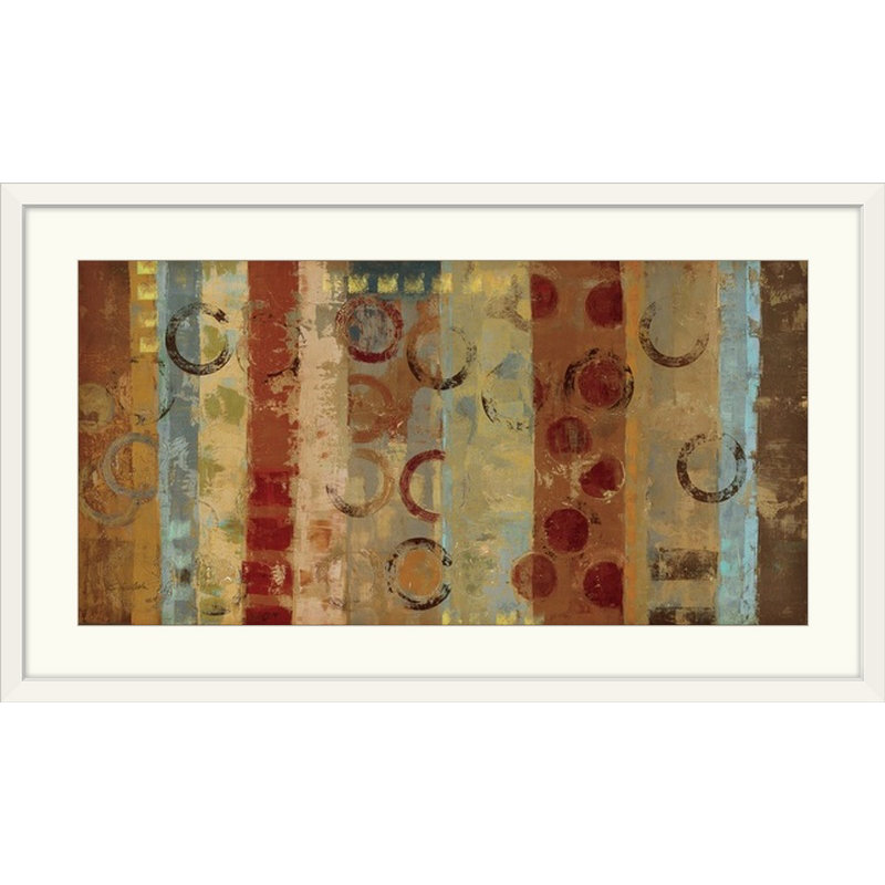 «Eastern Magic Carpet» par Aniessa, reproduction d'art, H 20 po x l 32 po x P 1 po, Cadre blanc