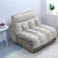 Canapé d'angle à compression, assise nuage en chenille grise moderne, 115 cm (45,28 po) pour la maison-907860781