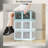 Versatile Collapsible Storage Bins With Wheels And Transparent Feature For Efficient Organization