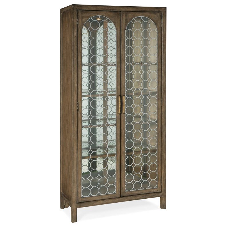 Surfrider Lighted Display Stand, Dark Wood