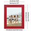 Cadre photo - Cadre photo rustique avec bois d'ingénierie texturé, verre incassable et fond de chevalet - Affichage horizontal et vertical-101109454-101109487