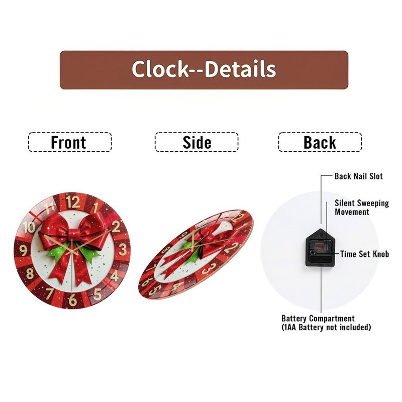 Horloge murale 12 po