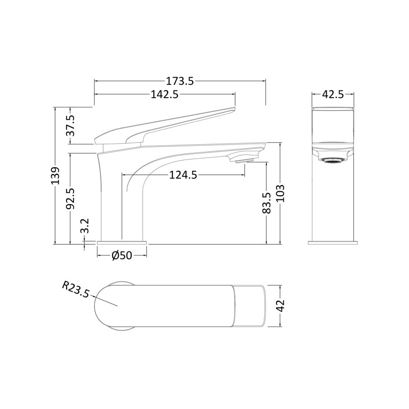 Drift Mono Basin Mixer