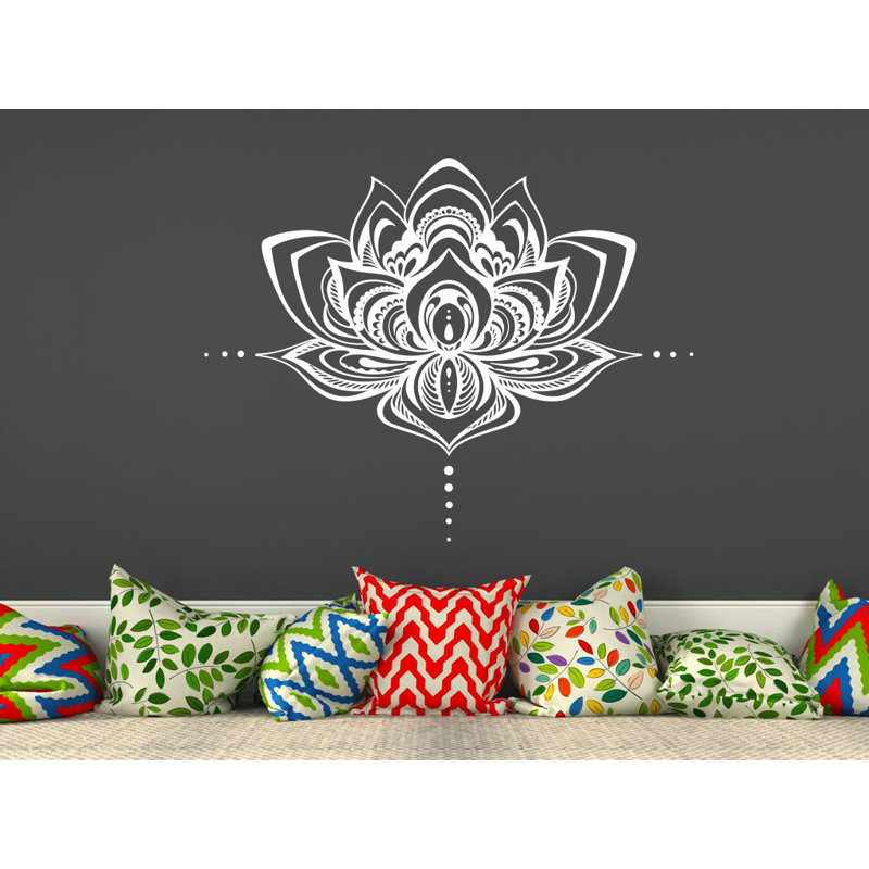 Plants & Flowers Non-Wall Damaging Wall Decal, White
