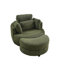 Fabric Upholstered Club Chair with Wood Legs-546751632