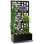 Boîte à fleurs en métal avec treillis, jardin surélevé de 71 po x 35 po x 16 po avec treillis et roues, jardinières d'intimité pour patio, boîte à fleurs avec trous de drainage pour plantes grimpantes, fleur, légume