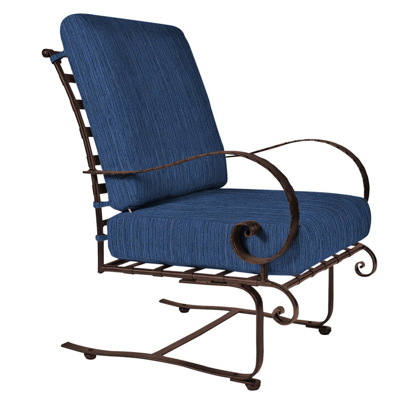 Classico Outdoor Lounge Chair, Copper Creek, Sash Denim