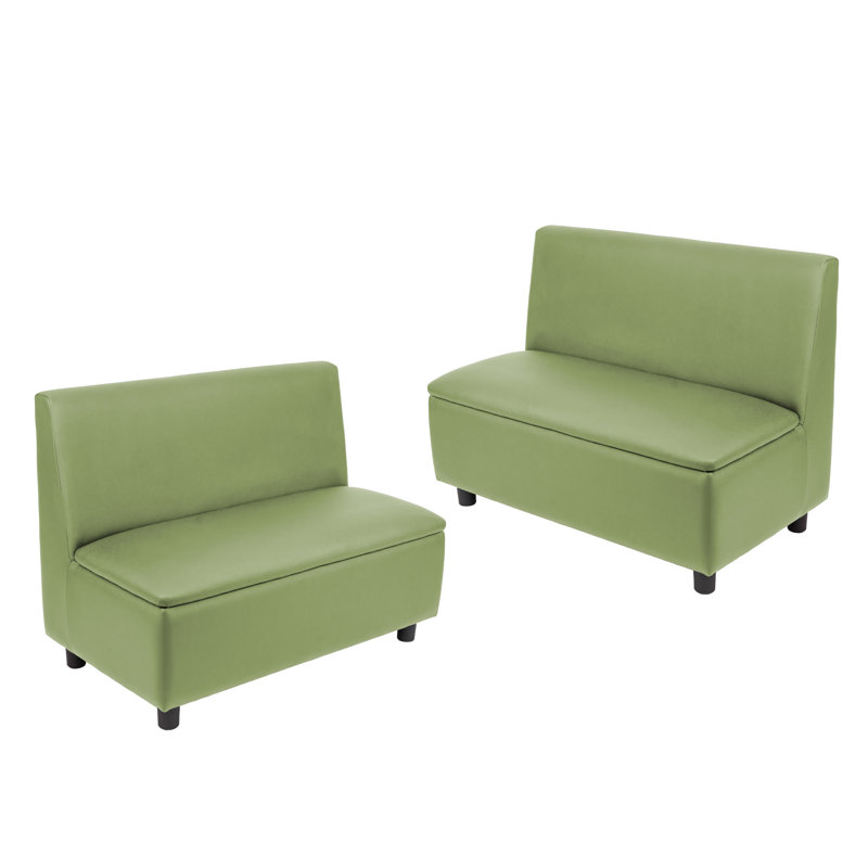 Ensemble de 2 canapés modulaires Kid Comfort - vert fougère, Vert fougère