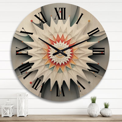 Horloge murale surdimensionnée en bois