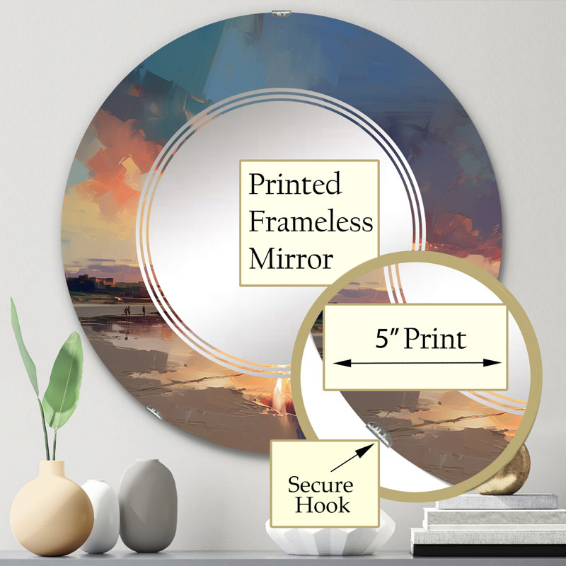Miroir mural Leejean, 24 po x 24 po