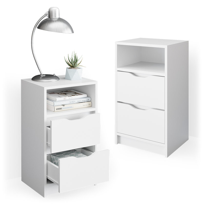 Alsen 38 cm W Bedside Table