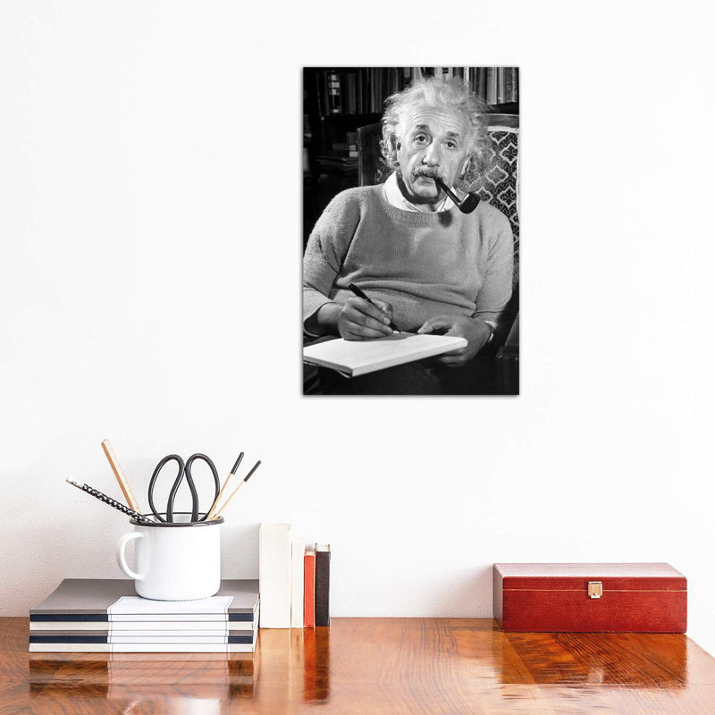 Albert Einstein (1879-1955) - Wrapped Canvas Print, 30.48 cm H x 45.72 cm W