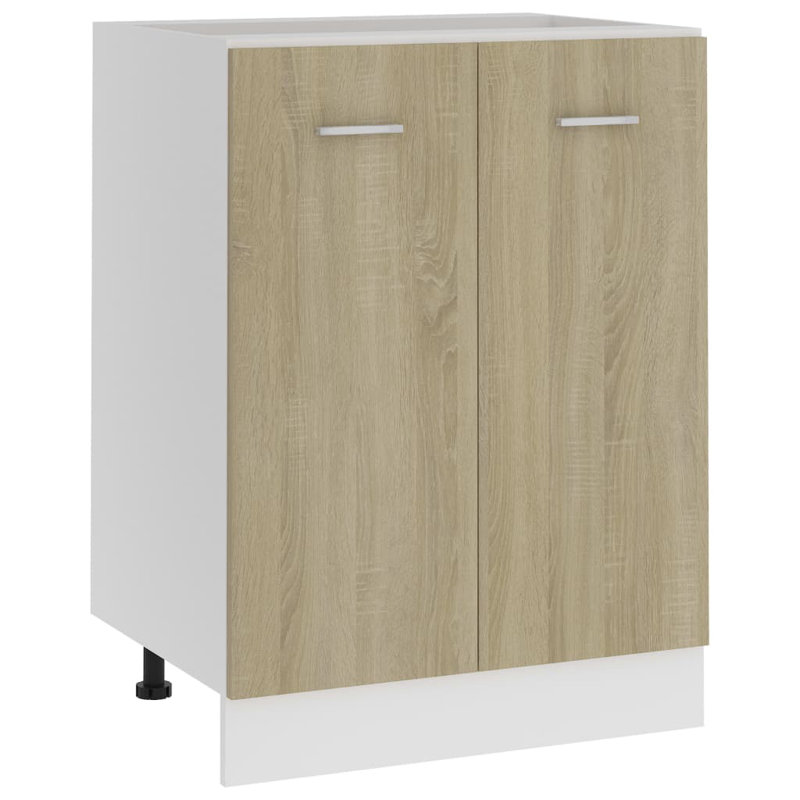 vidaXL Bottom Cabinet Lyon Sonoma Oak 60x46x81,5 cm Engineered Wood, Sonoma Oak