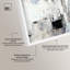 Art mural moderne en béton abstrait II Shadowbox par Art Remedy, cadre blanc, 55 x 37-33869857-33869858