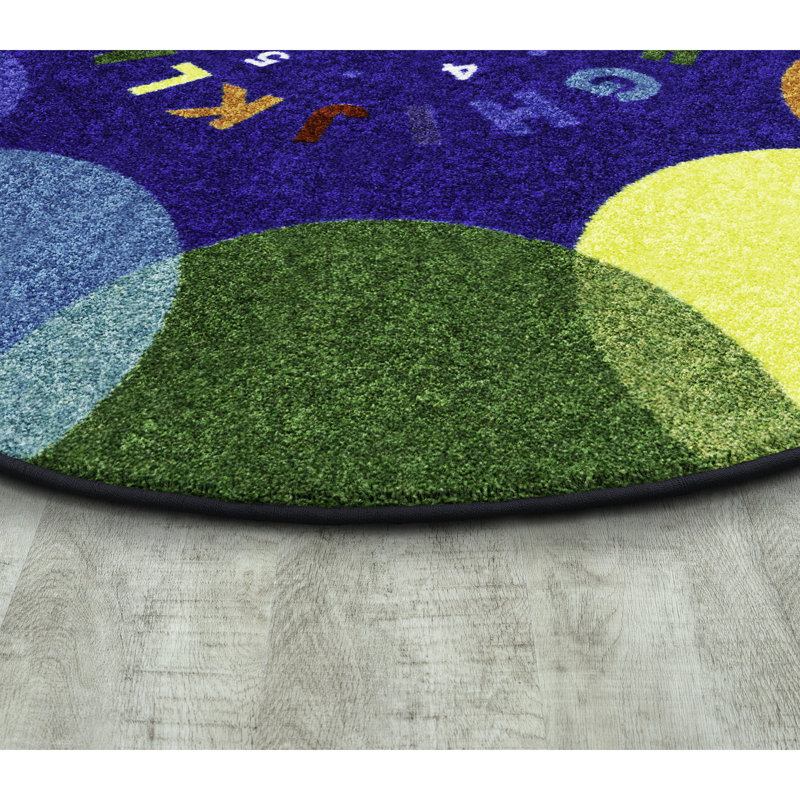 Tapis multicolore Take A Siège, Ovale 5 pi 4 po x 7 pi 8 po