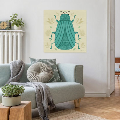 Playful Bugs II by Cheryl Warrick - Wrapped Canvas Print