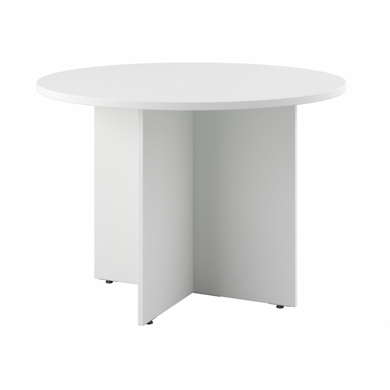 Table de conférence circulaire BBF, Blanc, H 29,66 po x L 41,38 po x l 41,38 po