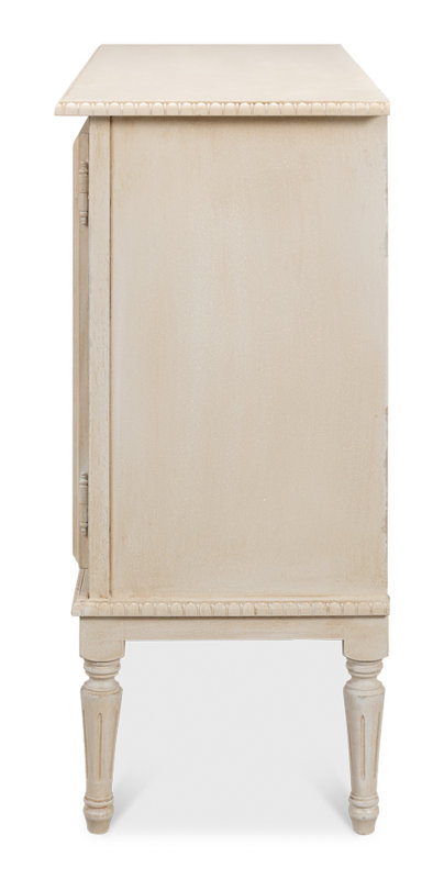 Forsythe 42'' W Solid Wood Sideboard, Bright Lime White