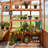 Backyard Discovery Poppy 11' x 7' Cedar Wood and Polycarbonate Walk-In Outdoor Greenhouse Kit with PowerPort