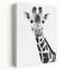 Giraffe Portrait Elegant Minimalist Contemporary Giraffe Nature Portrait Wall Art Print 1 Piece Wrapped Canvas Wall Art-1959727174