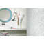 Snow 5/8" x 5/8" Glass Mosaic