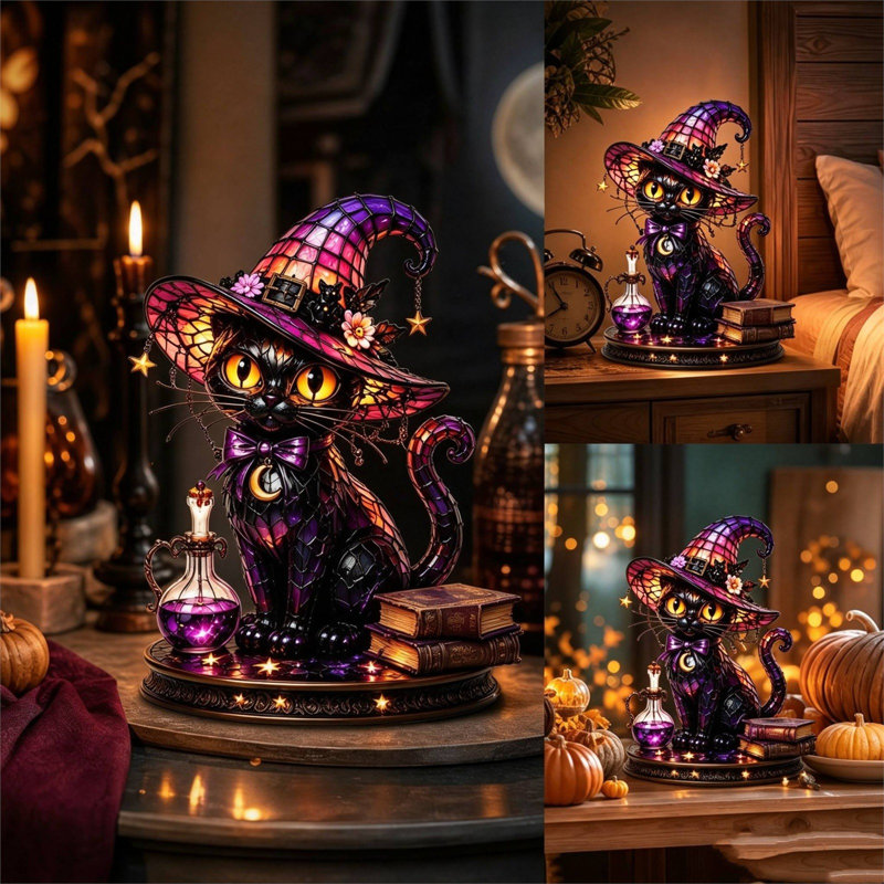 Halloween Night Light Witch's Hat Light