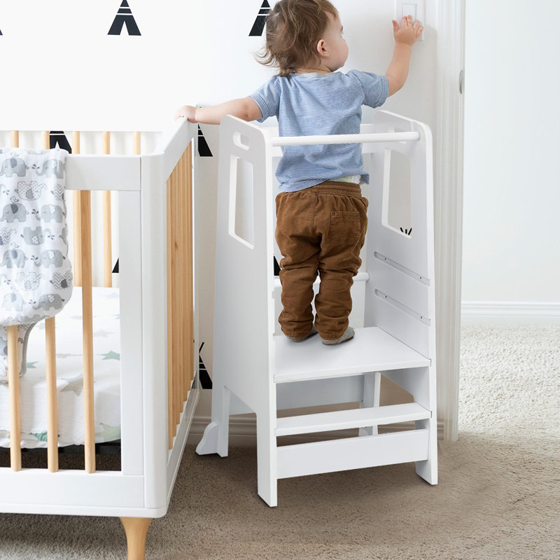 Leonid Kid Step Stool, White