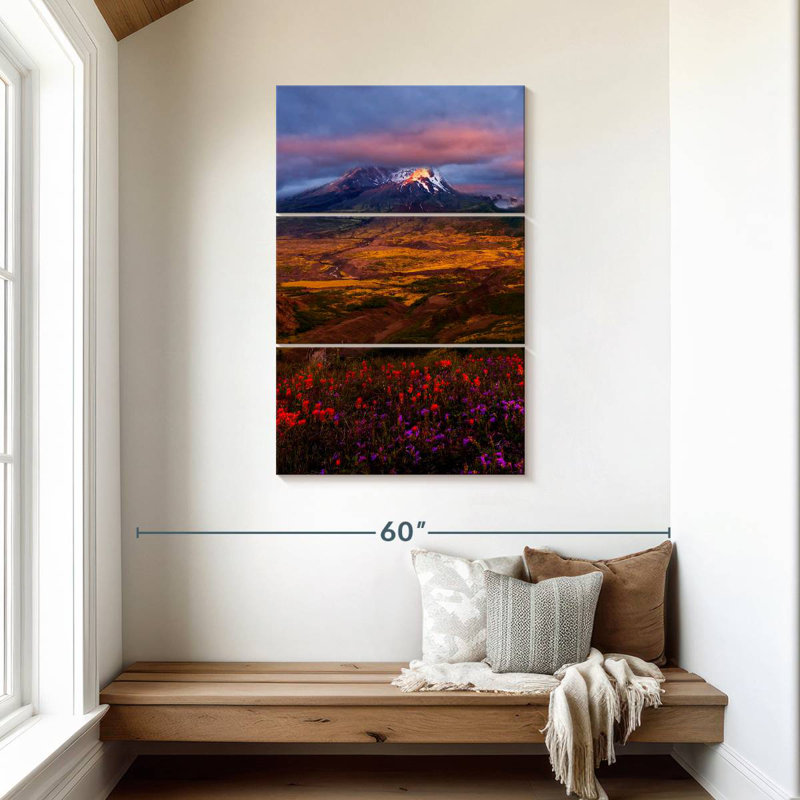 Alvord Mount Helens Wildflowers, H 45 po x l 28 po
