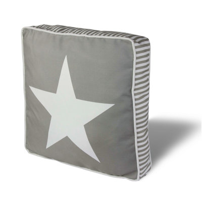 Coussin carré de qualité supérieure, 16,5 x 16,5 pouces, 50% coton / 50% polyester | Lavable et repassable avec fermeture à glissière dissimulée | Rembourrage en silicone pour un confort ultime | Housse amovible, parfaite pour la décoration intérieure et la détente