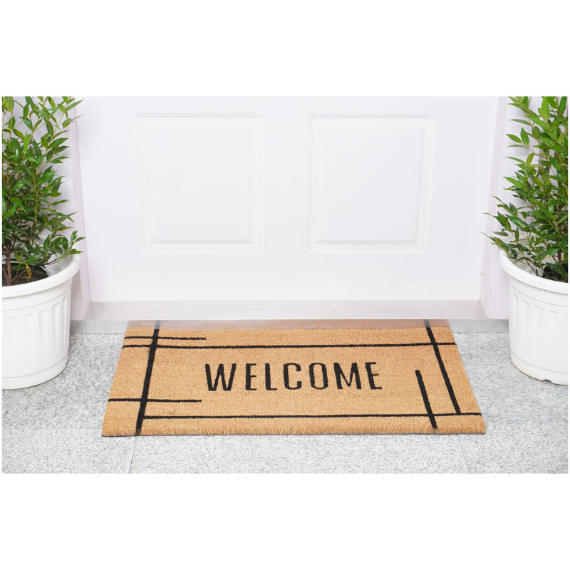 Tapis de porte intérieur / extérieur antidérapant Calloway Mills, L 24 po x L 36 po