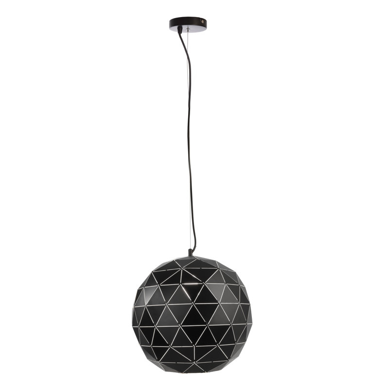 Asterope 3-Light LED Globe Pendant, Black