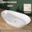 69" x 33" Acrylic Freestanding Soaking Bathtub with Overflow and Drain