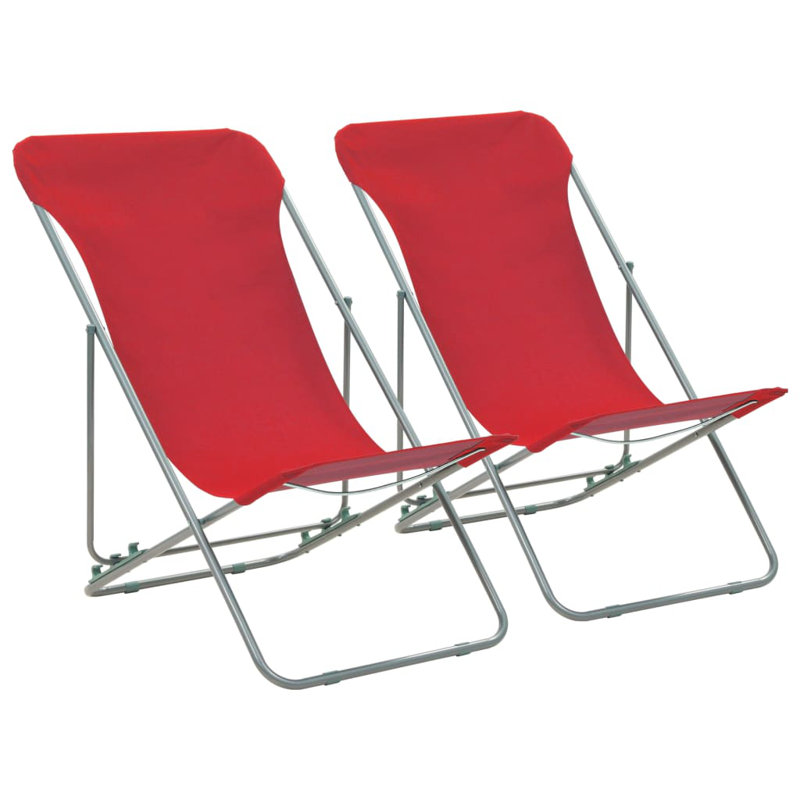 Vale Folding Beach Chair, Red