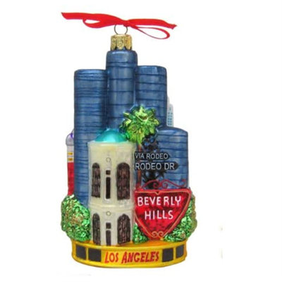 6'' Glass Hanging Figurine Ornament