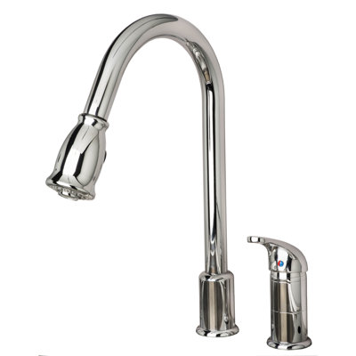 Laguna Brass Pull Down Kitchen Faucet