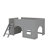 Low Loft Bed With Storage Shelves And Slide, Solid Wood Loft Bed Frame With Door And Window Design-125048543