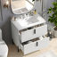 Meuble-lavabo de 30 po avec lavabo en céramique et 2 tiroirs-1312553899