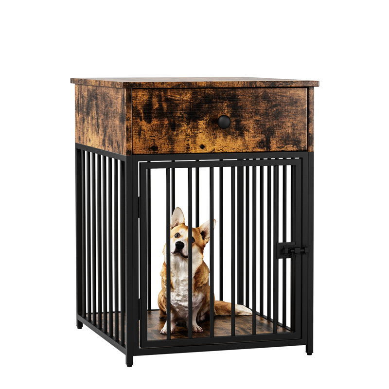 Cage pour animaux avec tiroir pour petit chien