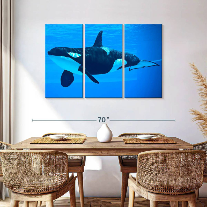 Brampt Friendly Killer Whale, 36" H x 57" W