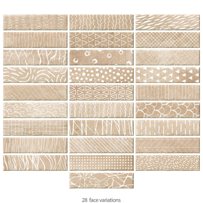 Atlas Brick 2-3/8 In. X 9-3/4 In. Porcelain Floor And Wall Tile