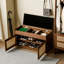 Banc rembourré brun