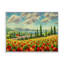 «Beautiful Landscape With Poppies Flowers In Italy», reproduction sur toile-60161590-60161591