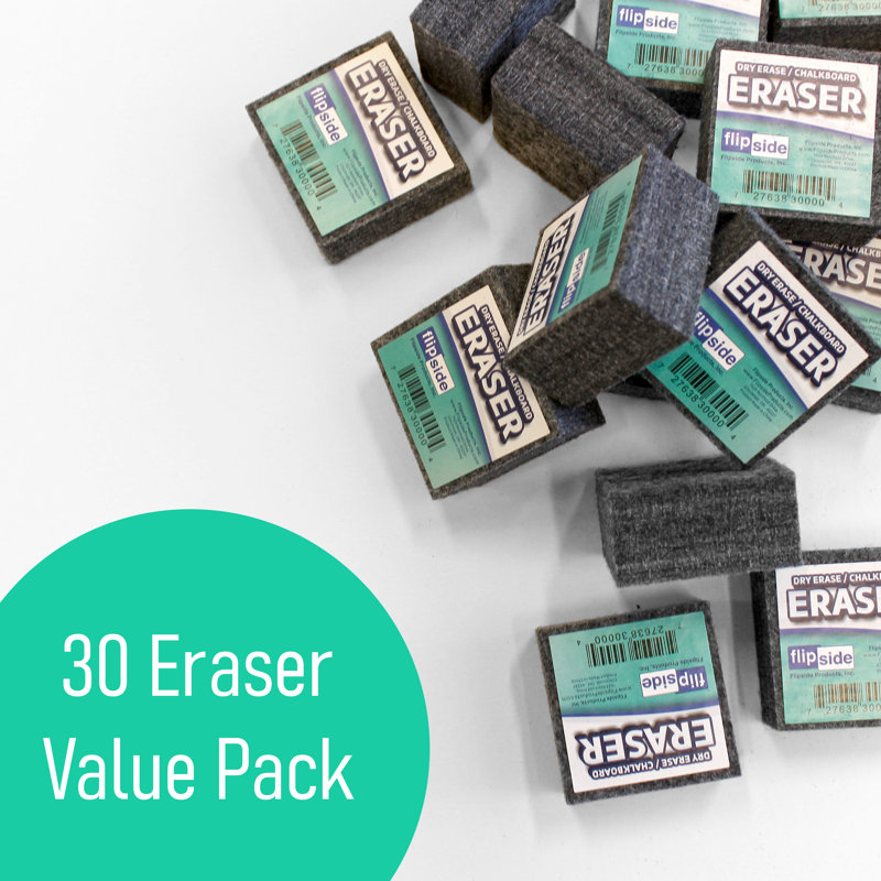 Dry Erase/Chalkboard Student Eraser Class Pack of 30