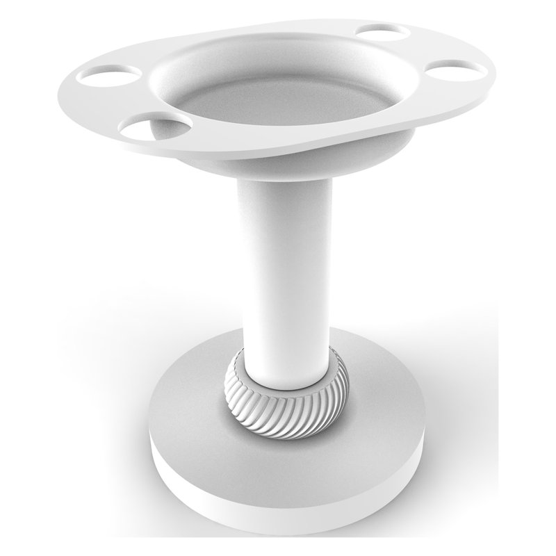 Porte-brosse à dents à haut verre & meuble-lavabo, Blanc mat