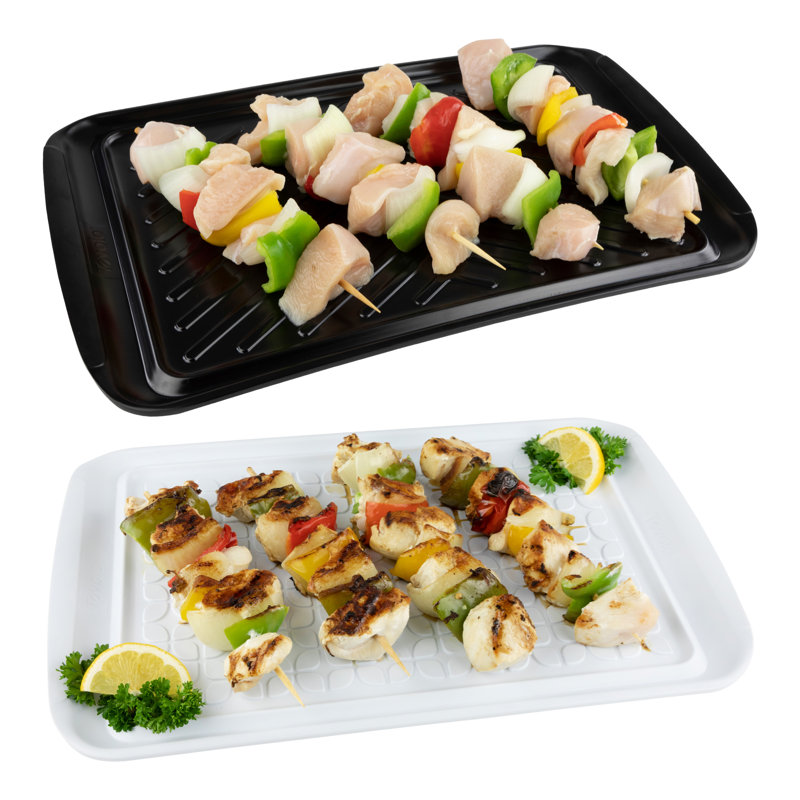 2 Piece Prep and Serve BBQ Melamine Tray Set
