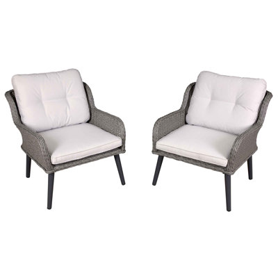 Outdoor Patio Dining Side Chair with Cushion