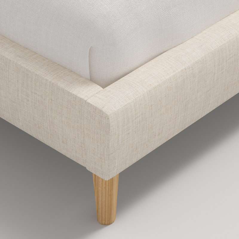 Lit plateforme Heylen Avery, Grand, Beige Linen Sandstone