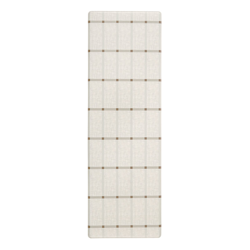 Tapis de cuisine antidérapant Town & Country Country, Beige, Tapis de couloir 1 pi 6 po x 4 pi 7 po