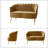 Hendrix Velvet Flared Arm Loveseat-27066027